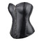 Корсет із застібкою блискавкою Star Night Sexy Leather та шнурівкою, чорний, XS (без коробки)