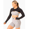 Кроп топ Excel Seamless Super Crop - Black Marl