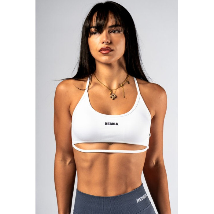 Топ Nebbia Open-Back Sports Bra POWER White 890