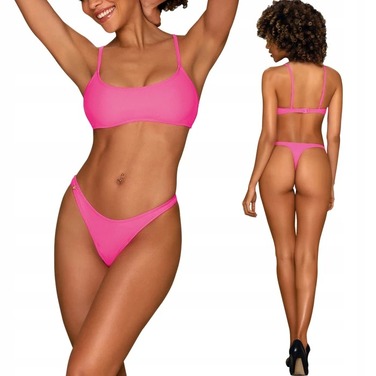 Купальник бикини Obsessive Mexico Beach неоново-розовый, S