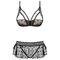 Комплект Obsessive Heartia set 3-pcs black S/M