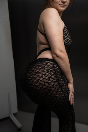 SILHOUETTE PANTS Black lace mesh_ сітка з мереживом чорна