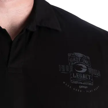 Футболка-поло GASP NC Polo Iron Tee 221105 Black