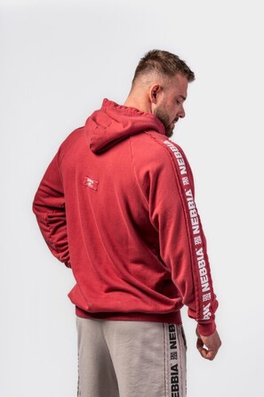 Худі Nebbia Washed Hoodie HERITAGE Red  793