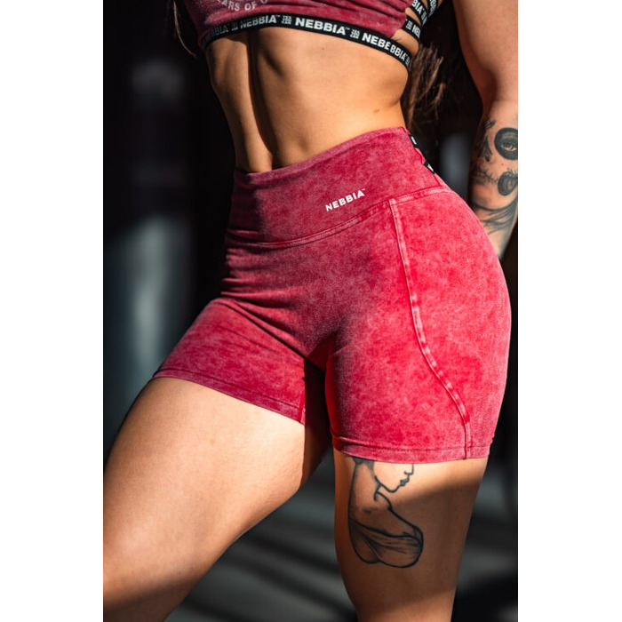 Шорти Nebbia Washed High Waisted Leggings Shorts HERITAGE Red 780