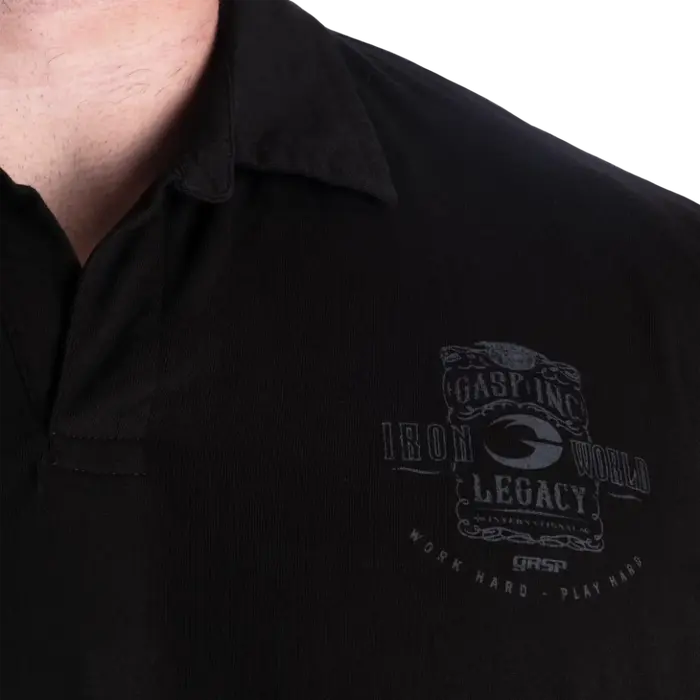 Футболка-поло GASP NC Polo Iron Tee 221105 Black