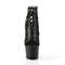 Ботильоны Pleaser Adore-796LC, каблук 7 дюймов, 2 3/4 дюйма, открытый носок, шнуровка на пятке, черные