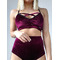 Бархатные шорты Velvet Classic с высокой посадкой для Pole Dance, High Heels и сценических выступлений — бордовые