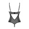 Боді з відкритим доступом Serena Love crotchless teddy, чорний, XS/S
