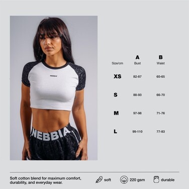Топ Nebbia Crop Top Leopard '97 PRIMAL Cream Leopard 861