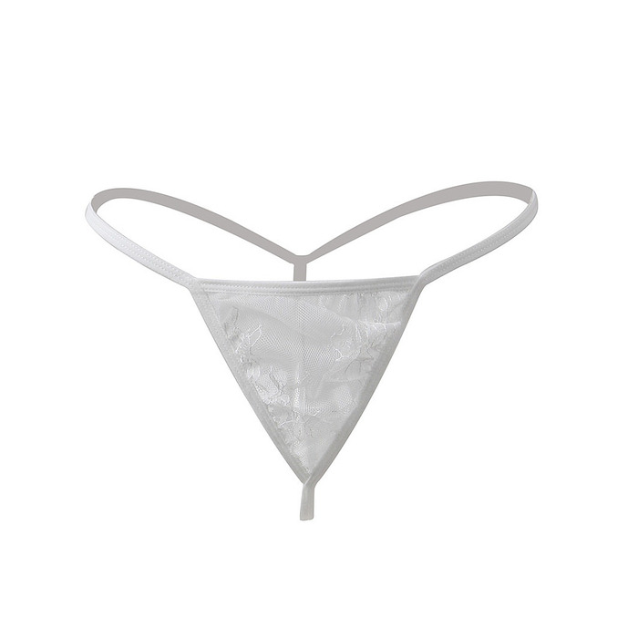 Кружевной халат Star Night с поясом и стрингами, белый, XS-S