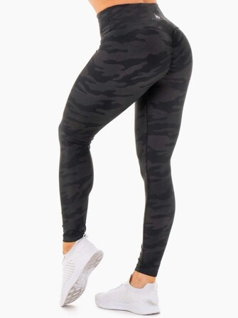 Леггинсы Camo High Waisted Leggings - Black Camo