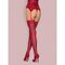 Панчохи Obsessive S800 stockings ruby s / M