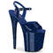 Босоножки Pleaser Flamingo-809GP *Каблук 8 дюймов, ремешком на щиколотке 4 дюйма, темно-синие