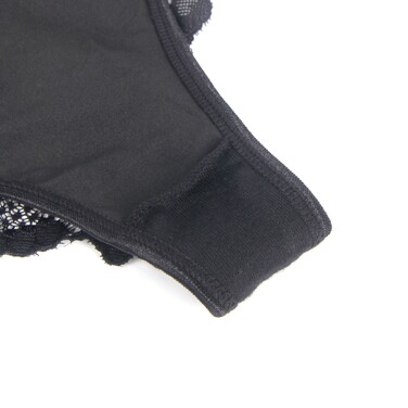 Трусики з мереживом позаду StarNight, чорні, XS-S