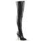 Сапоги Pleaser Seduce-3010, классические, 5 дюймов, из чёрной искусственной кожи