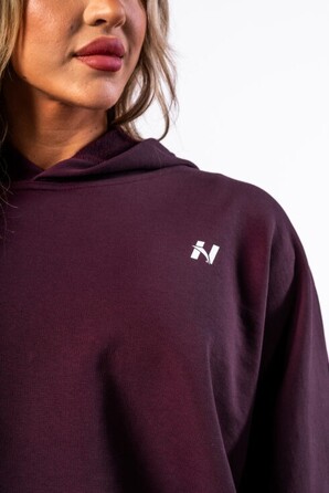 Худі Nebbia Oversized Hoodie OWN YOUR POWER Dark Red 433