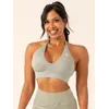 Топ Ryderwear Lift Rib Seamless Halter Sports Bra - Sage