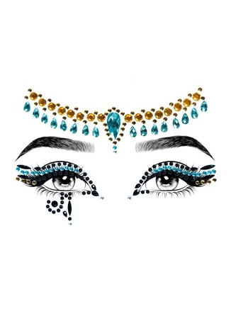 Наклейка з коштовностями Leg Avenue Клеопатри Cleopatra face jewels sticker