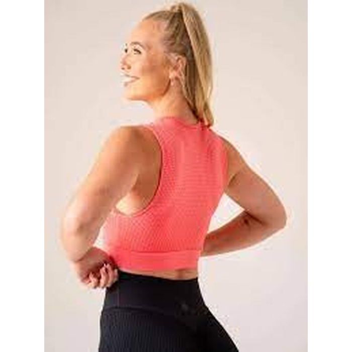 Майка Ryderwear Honeycomb Seamless Tank - Coral Pink