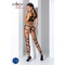 Бодістокінг BS058 Black Passion, з фігурними вирізами, з відкритим доступом, S/L