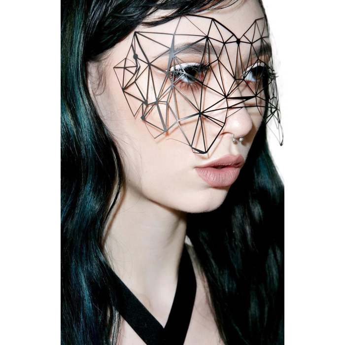 Вінілова маска на наклейках Bijoux Indiscrets