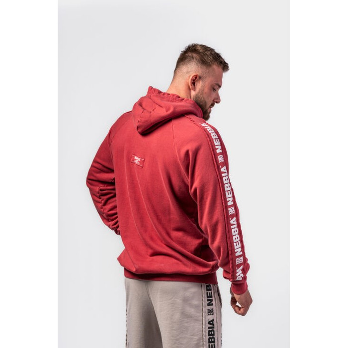 Худі Nebbia Washed Hoodie HERITAGE Red  793