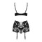Комплект Obsessive Peonesia 3 предмети S/M