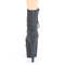 Чоботи Pleaser Adore-1020REFL на підборах 7 дюймів, черевики до щиколотки 2 3/4 дюйма зі шнурівкою спереду, збоку блискавка, зелені/фіолетові