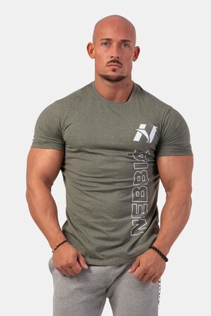 ФУТБОЛКА VERTICAL LOGO NEBBIA T-SHIRT KHAKI 293