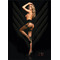 Колготки Ballerina's Secret Black Secret з імітацією панчох та візерунками, чорні, S/M
