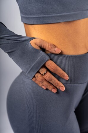 Топ Nebbia Seamless Long-Sleeve Top POWER Grey 892