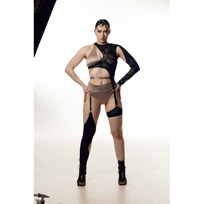 Stockings Black matte biflex _ чорний матовий біфлекс