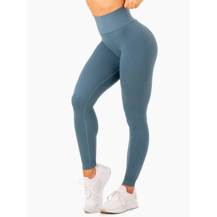 Леггинсы Honeycomb Scrunch Seamless Leggings - Steel Blue