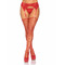 Пояс для панчіх One Size Leg Avenue Roxy Rhinestone, зі стразами, червоний