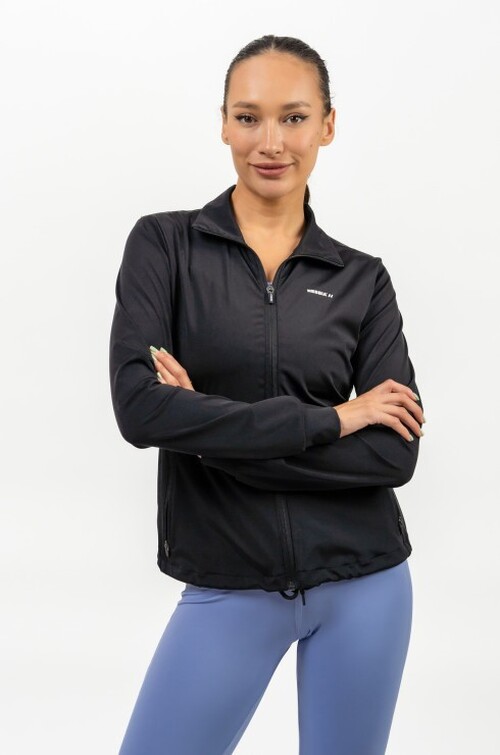 Кофта Nebbia Shiny Zip Up Workout Jacket SLEEK Black 481