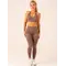 Топ Ryderwear Lift Rib Seamless Halter Sports Bra - Deep Taupe