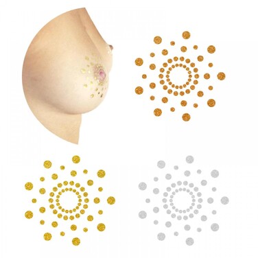 Прикраса для грудей MIMI Metallic Skin Transfer Bijoux Indiscrets