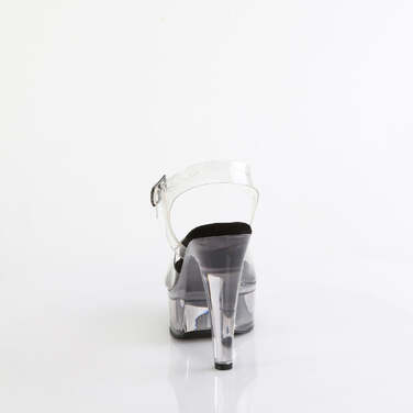 Босоножки Martini-508, каблук 5 дюймов, ремешок на щиколотке шириной 1 3/4 дюйма, чёрно-серый