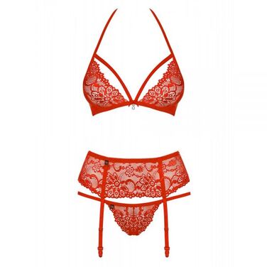 Комплект Obsessive 838-SEG-3 SET L/XL красный