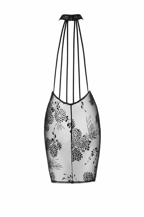 Платье сексуальное полупрозрачное S F240 Noir Handmade, черное