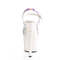 Босоніжки Pleaser Unicorn-711LG *7 дюймів на підборах, 3 1/4 дюйма з ремінцем на щиколотці PF, фіолетові/білі