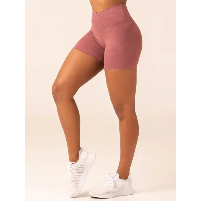 Шорти Ryderwear NKD Stonewash Crossover Scrunch Shorts - Boysenberry Stonewash