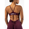Топ Nebbia Medium-Support Sports Bra TWIST-KNOT Dark Red 423