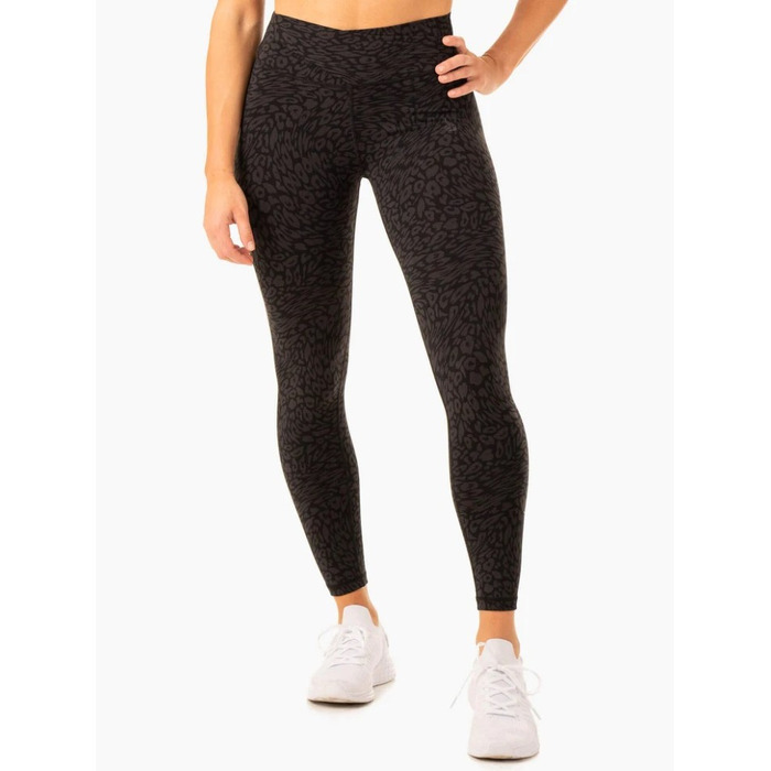 Леггинсы Rotation High Waisted Scrunch Leggings - Black Leopard