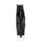 Ботильоны Pleaser Adore-796LC, каблук 7 дюймов, 2 3/4 дюйма, открытый носок, шнуровка на пятке, черные