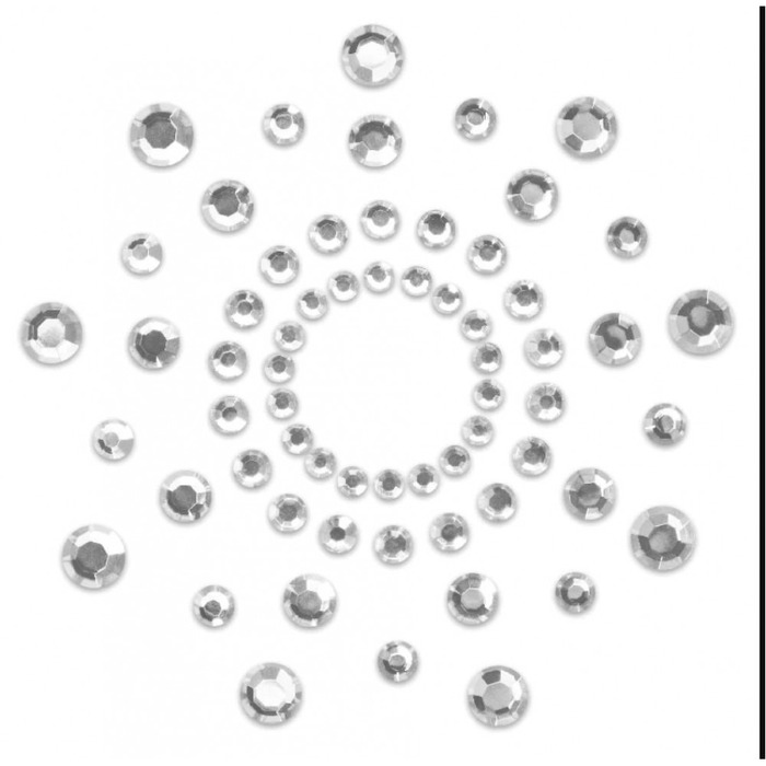 Украшения - стразы на грудь BIJOUX INDISCRETS MIMI SILVER