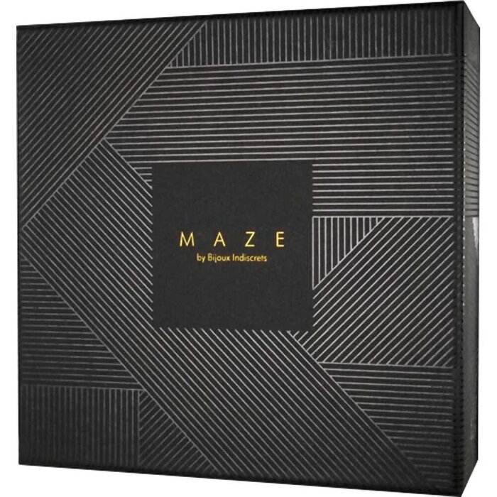 Портупея MAZE Bijoux Indiscrets з нашийником та одним перетином, чорна