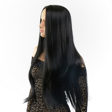 Перука пряма Fetish Hair чорна, 60 см