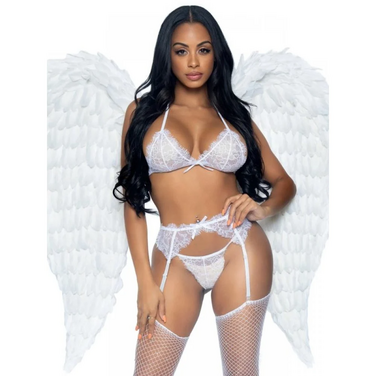 Крила ангела з пір'я Leg Avenue White Feather Wings - Hvit